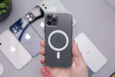 iPhone mit MagSafe Hülle