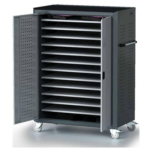 Atesum-Atecart-Rollwagen-fuer-24-MacBook-oder-iPad-feste-Tablare-Schwarz-01. Atesum-Atecart-Rollwagen-fuer-24-MacBook-oder-iPad-feste-Tablare-Schwarz-01.