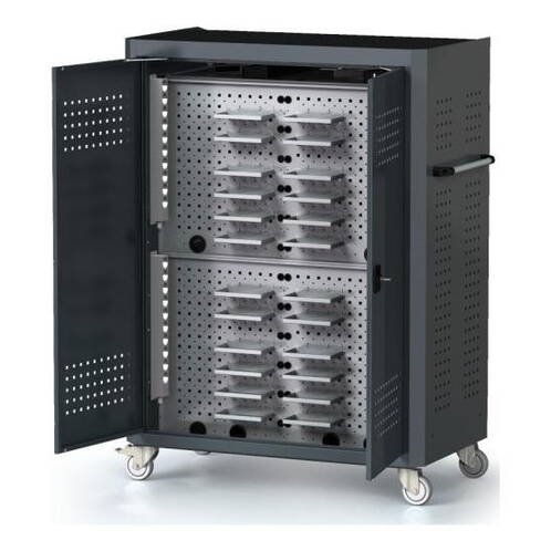 Atesum-Atecart-Rollwagen-fuer-32-MacBook-oder-iPad-ausziehbare-Tablare-Schwarz-02. Atesum-Atecart-Rollwagen-fuer-32-MacBook-oder-iPad-ausziehbare-Tablare-Schwarz-02.