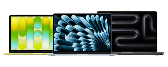 Mehrere farbige MacBook