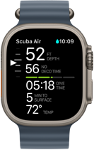 Apple Watch Ultra 3, diving screen