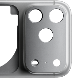 iPhone 17 Pro, Rückseite, geschmiedetes Aluminium Unibody Gehäuse