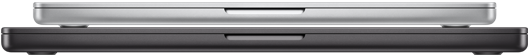 14-inch MacBook Pro, Silver color, closed, 16-inch MacBook Pro, Space Black color, closed